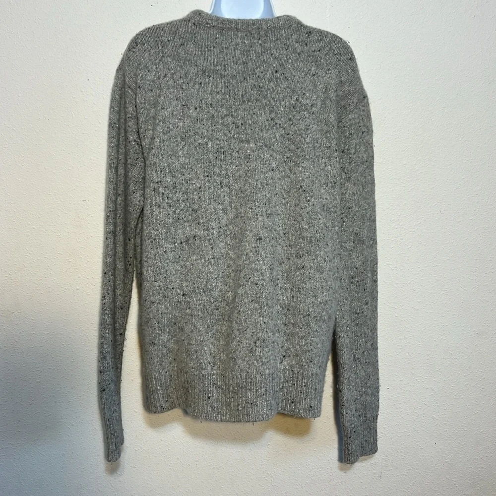 Madewell Womens Grey Merino Wool Blend Alpaca Blend Crew Neck Sweater Size XL - Picture 4 of 14